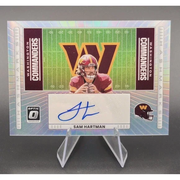 2025 Donruss Optic Sam Hartman #HM-SH Hash Marks Autograph Prizm Commanders‎