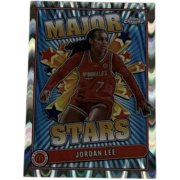 Jordan Lee 2024 Topps Chrome‎ McDonald's All-American Major Stars Raywave