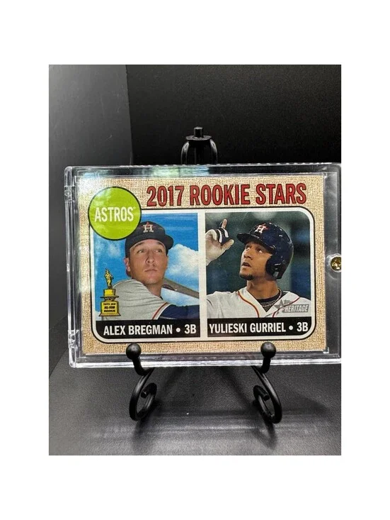 2017 Topps Heritage - Rookie Stars Alex Bregman, Yuli Gurriel #113 (RC)