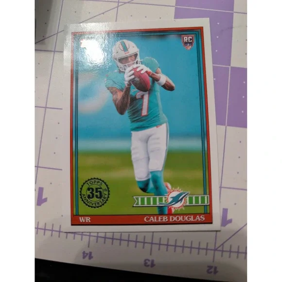 2026 Topps Caleb Douglas Miami Dolphins RC 35th Anniversary 91TR-16 Rookie Card