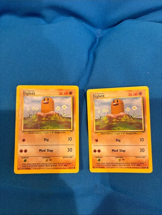 Pokémon Cards Diglett HP 30 1995,1996,1998 NWOTS Strength Type Pokemon