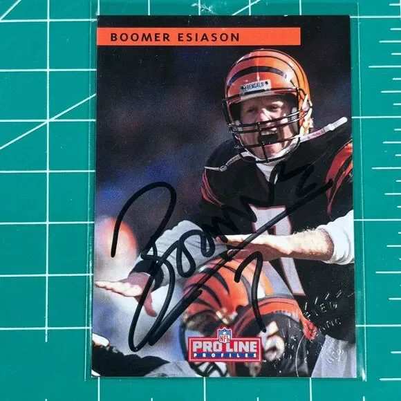 1992 Pro Line Profile Boomer Esiason - Cincinnati Bengals Certified Autograph