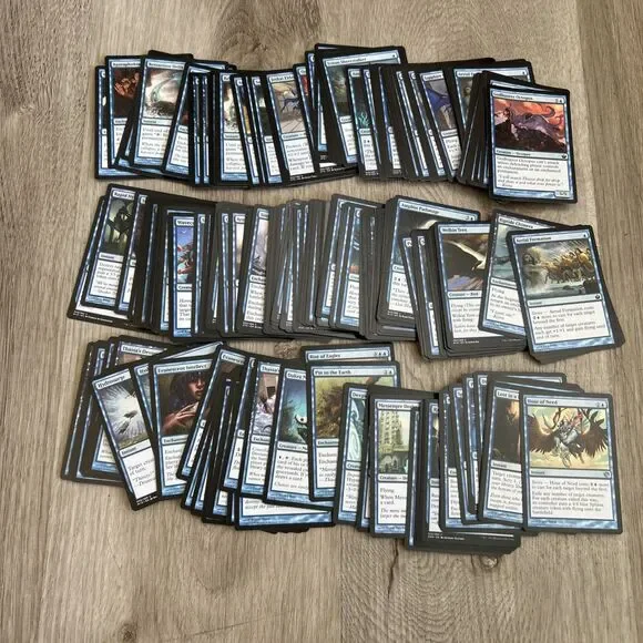 Magic The Gathering Deckmaster Card Lot of 225+ Mixed Blue Cards 2014 Wizards