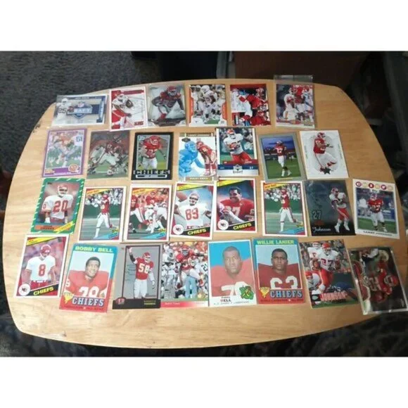 NFL Football 75 card lot  Kansas City Chiefs Legends Bell Thomas Lanier