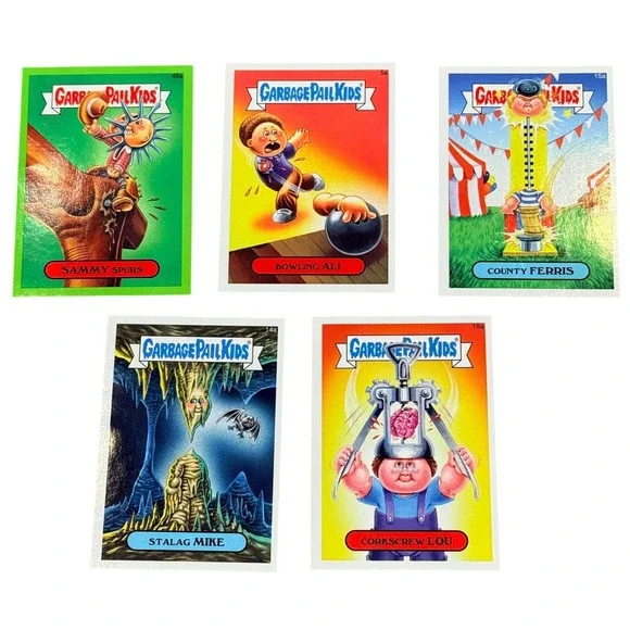 Topps Garbage Pail Kids 30th Anniversary Sticker Card Lot 5 Count 2015 Series