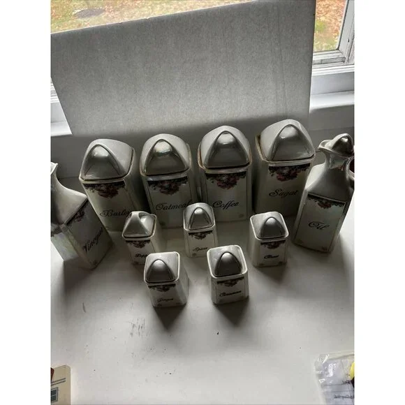 Vtg Set 11 30’s Era M. Rosenbaum & Sons Bavaria Porcelain Lustreware  See Pics‎