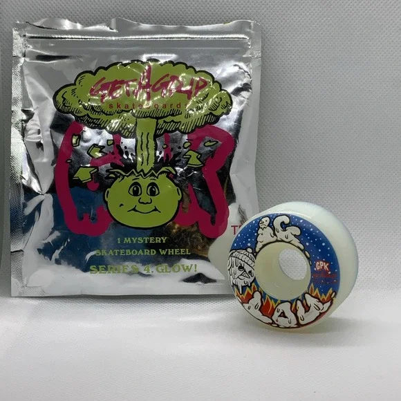 Garbage Pail Kids x Get A Grip S4 IG‎ LOU -Glow In Dark Skateboard Wheel GPK