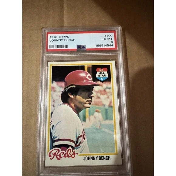 1978 Topps - Johnny Bench #700 PSA Graded 6 EX-MT