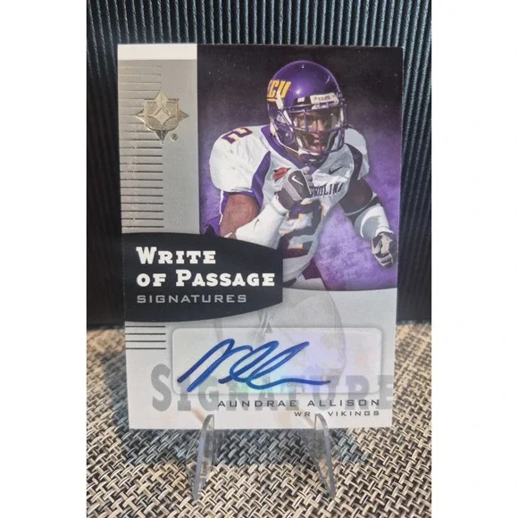 2007 Ultimate Collection - Write of Passage Aundrae Allison #WP-AA (AU,‎ RC)