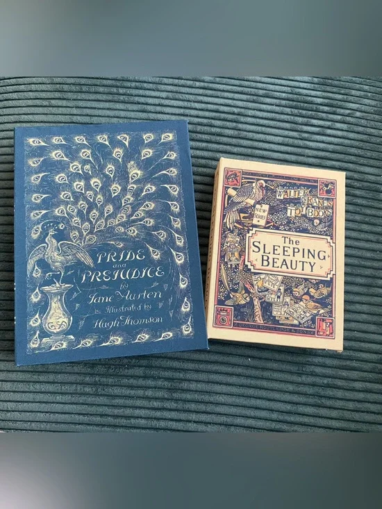 Secret Book Boxes Pride & Prejudice/Sleeping Beauty Decorative Storage Set of 2