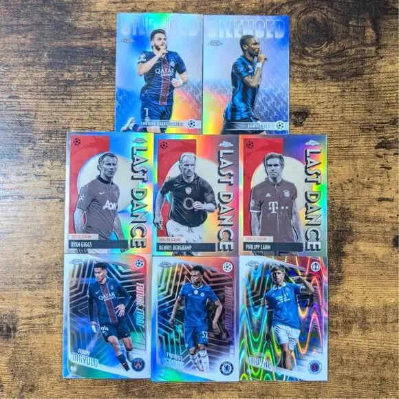 2025-26 Topps Chrome UEFA Insert Lot 8 Last Dance Silenced Future Stars Giggs