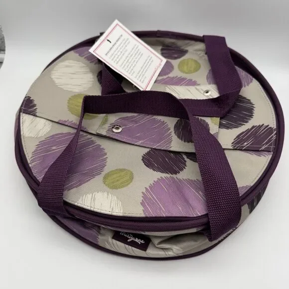Thirty One Around We Go Thermal Sketchy Dot Insulated Carrier NEW Rare
