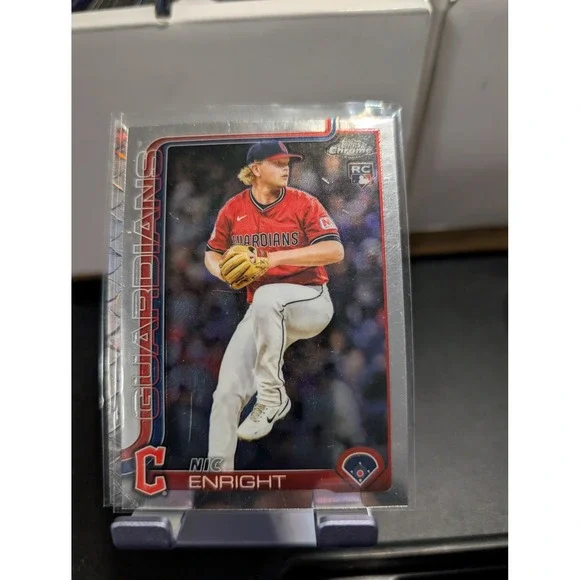 2023 Topps Chrome Logofractor Nic Enright RC #USC103 Cleveland Guardians Rookie