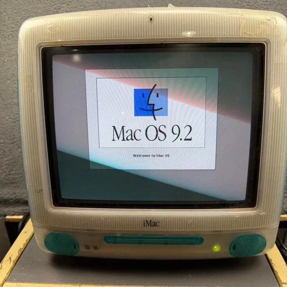 Apple iMac G3 M5521 350MHz 64MB RAM 6GB HDD Bondi Blue Vintage Computer OS‎ 9.2
