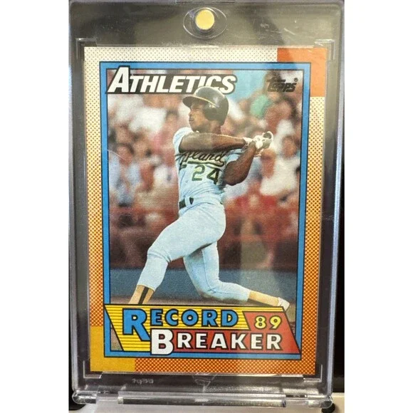1990 Topps - Record Breaker Rickey Henderson #7