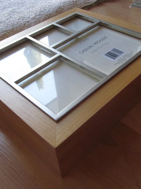 2001 FURIO Casual Wood Collection Photo Frame Storage Box