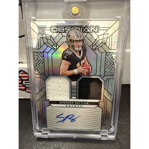 2024 Obsidian Spencer Rattler Rookie Patch Auto /99 RMI-SRR