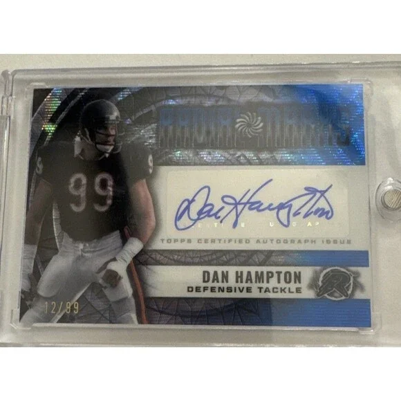 2024 Topps Resurgence #RM-DH Dan Hampton Radial Marks Autographs Blue Surge /99