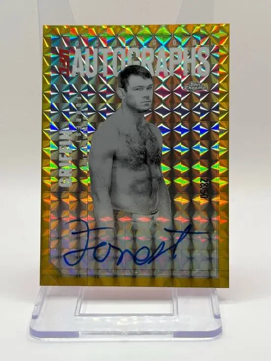 2025 Topps Chrome UFC Forrest Griffin Octagon Gold Geometric Auto 28/50 SP