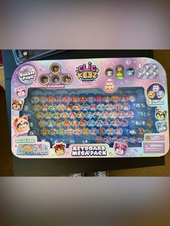Clic Keez Bubble Pops Keyboard Mega Pack – 70+ to Collect! ✨ limited edition