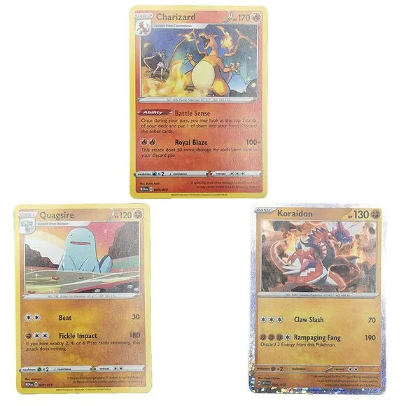 2024 Pokemon McDonalds Match Battle Charizard #001 Koraidon Holo Promo Lot of 3