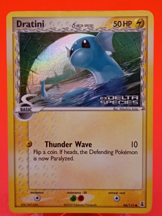Dratini 66/113 EX Delta Species Reverse Holo LP Pokémon TCG