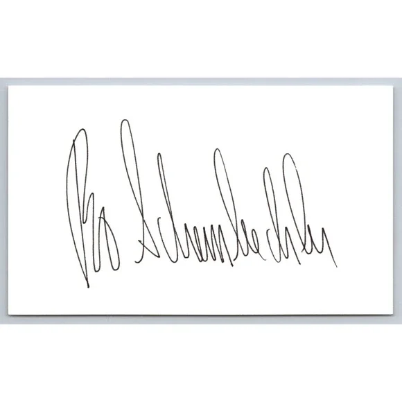 Bo Schembechler Signed Index Card - Football - University of Michigan Coach‎