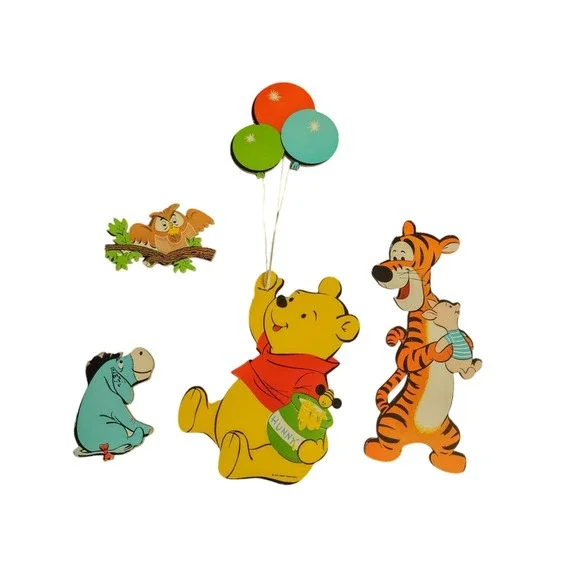 Vintage Winnie the‎ Pooh wall art Eeyore piglet Tigger Nursery