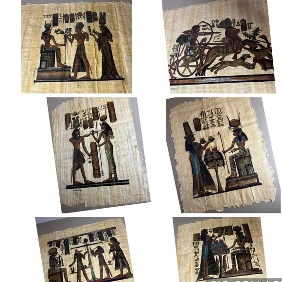 Ancient Egyptian Papyrus Wall Art‎ Set