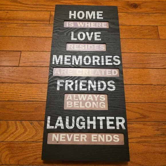 Home Wall Decor - Home, Love, Friends, Laughter