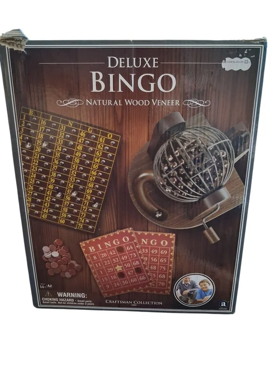 Deluxe Bingo Natural Wood Veneer Set