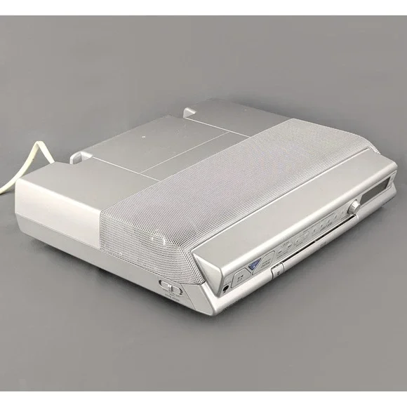 Sony ICF-CD543RM Under Cabinet CD Clock Radio Silver AM/FM No Remote