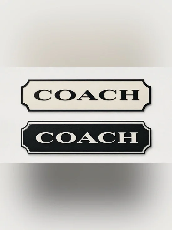 Inspired 3D Printed Sign Black and White Raised Logo Wall Plaques
