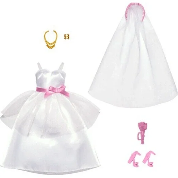 Mattel‎ Barbie Bridal Fashion Pack including Wedding Dress, Veil & Accessories