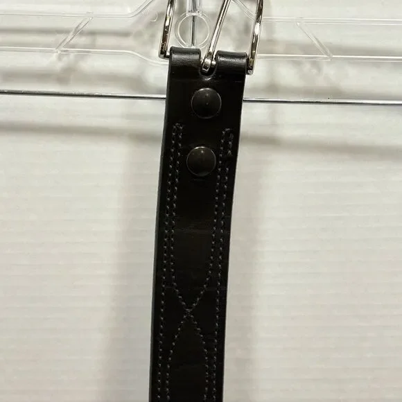 Desantis Fancy Stitched Lined Belt Leather 1.5 Inch Wide Model B27, 38