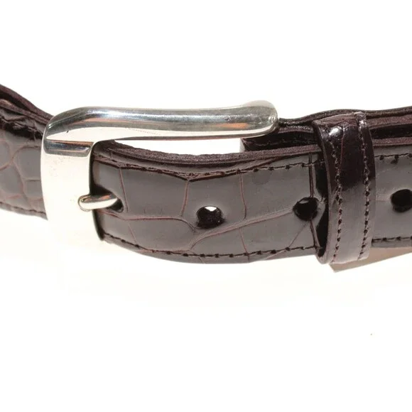 Torino Leather Company NWT Braided / Woven Belt Size 36 US in Brown Leather