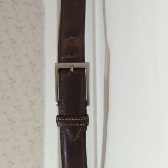🤎 Men's Brown Genuine Leather Belt 40