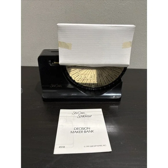 Star Case Decision Maker Bank 1991 New No Box Made In Macao