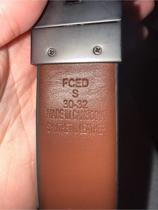 Men's Brown Reversible Belt - Small (30-32)