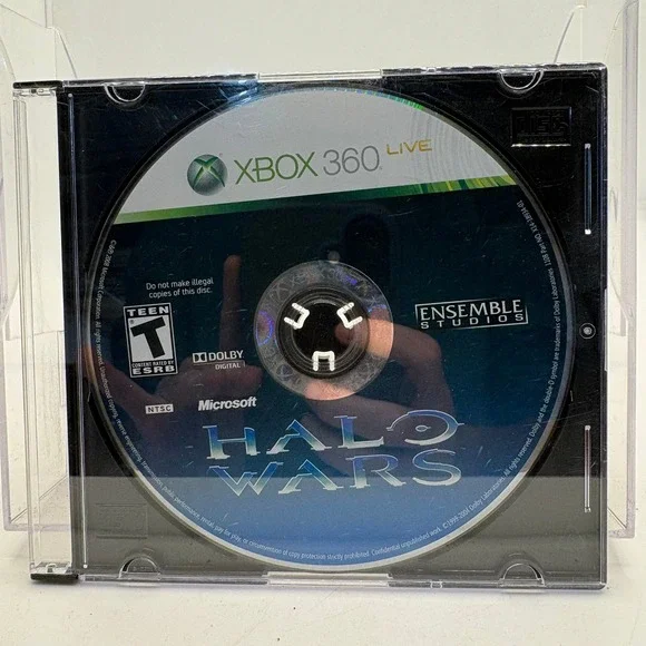 Halo Wars Xbox 360 Microsoft Ensemble Studios Video Game‎ Disc Only NTSC T-Teen