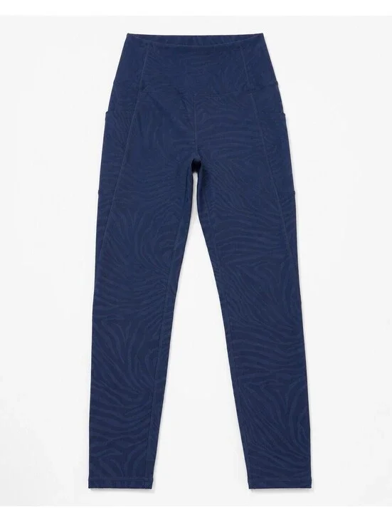 GapFit PowerMove High Rise Ankle Leggings Navy Print Women’s XS