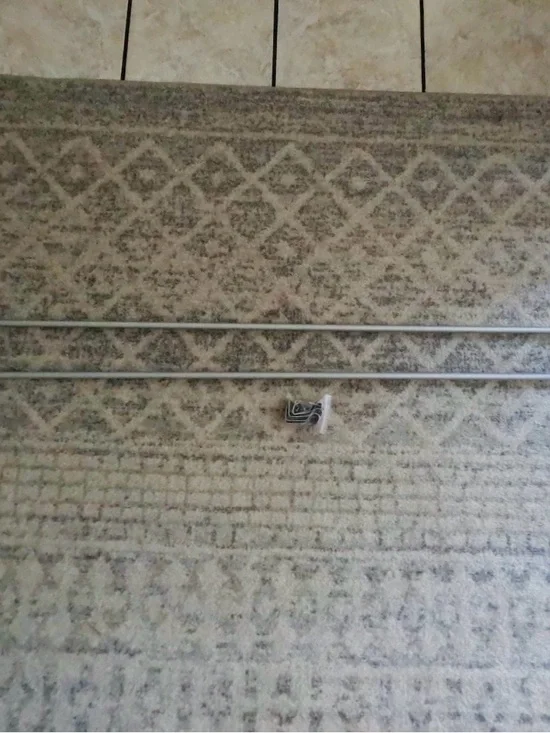 Silver curtain rods (2)