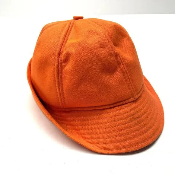 Vintage Original Jones Hat Cap Fitted Hunter's Orange 80s Men's Size Small
