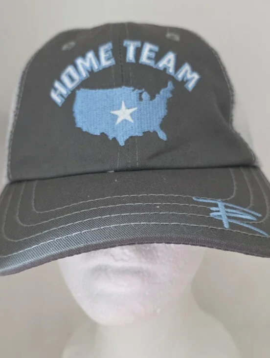 Thomas Rhett Home Team Tour Gray White Blue Snapback Adjustable Concert Hat
