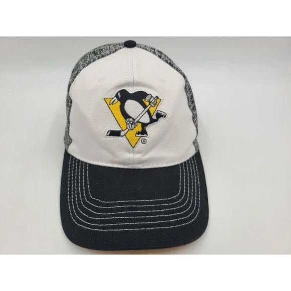 Pittsburgh Penguins Snapback Hat Cap SGA Men Women NHL Hockey White Gray‎ Black