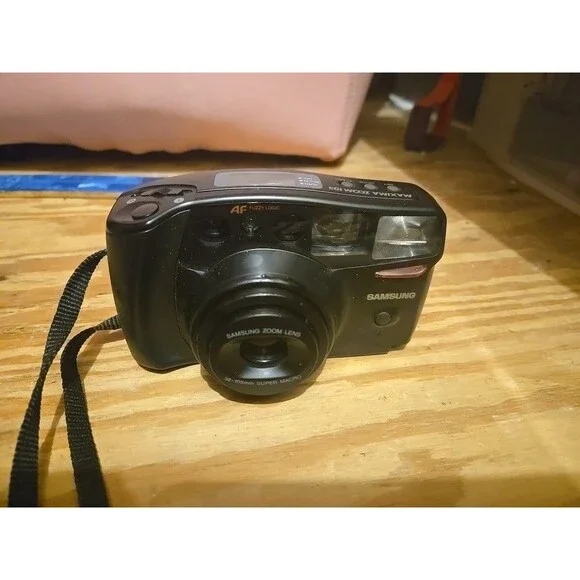 Samsung AF Zoom 105S Point & Shoot 35mm 90s Y2K Film Camera Tested Working*