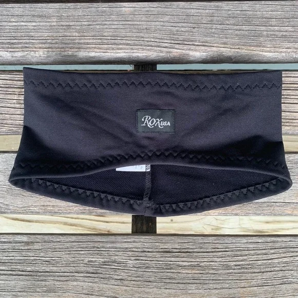 ROXUSA Black Cycling Headband Athletic Spandex Stretch Activewear Biking USA