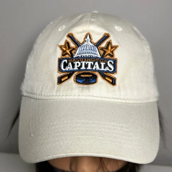 Washington Capitals hockey cream cotton Baseball Cap