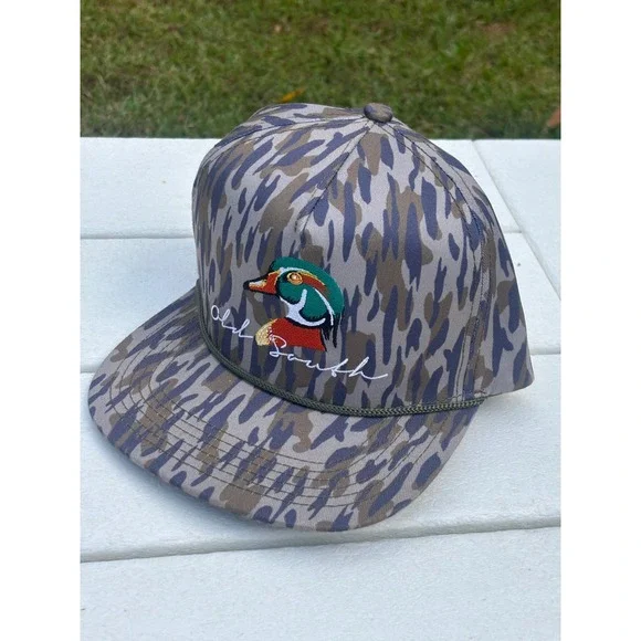 Old South Wood Duck Camo Snapback Hat Papas Hat Tiger Stripe Rope Cap