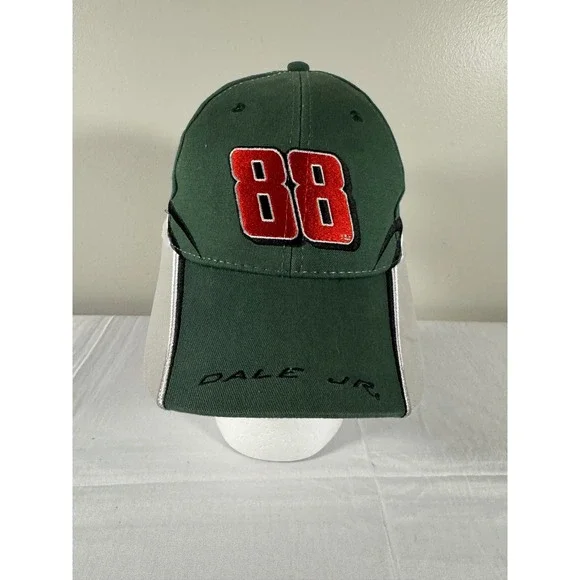Winners Circle Dale Earnhardt Jr 88 Amp Energy NASCAR Hat Green Grey Adjustable